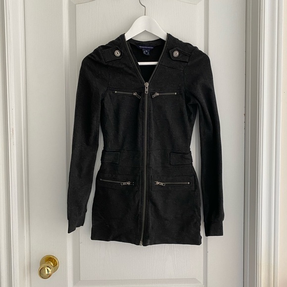 Military Inspired Jersey Jacket - Picture 1 of 5